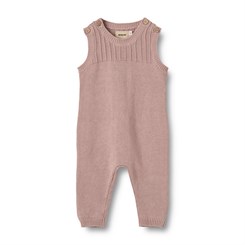 Wheat knit Romper Vigge - Dry Rose